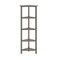 Homeroots Gray Solid Wood Corner Bookcase 379943 - alternate 3