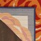 Homeroots 3' X 4' Ivory Orange and Blue Floral Indoor Outdoor Area Rug 527631 - alternate 2