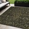 Homeroots 5' X 8' Charcoal Medallion Washable Indoor Outdoor Area Rug 607393 - alternate 1