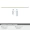 Amerock Bar Pulls 25-3/16 inch 640mm Center-to-Center Golden Champagne Cabinet Pull BP19018BBZ - alternate 2