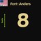 Aacc Self-Adhesive Vinyl Number: 8, Size: 12 in. Color: Gold Font: Anders, 1 sticker AACC-Anders-N8-Gold-I12x1 - alternate 1