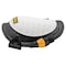 Dewalt Knee Pad, Foam Pad, Plastic Cap, 2 Straps, Black, White DWST590015 - alternate 3