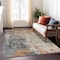 Homeroots 5' X 8' Khaki Gray And Copper Abstract Washable Indoor Outdoor Area Rug 606111 - alternate 3