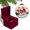 Homeroots Ice Skating Mr. and Mrs. Santa Hand Painted Mouth Blown Glass Ornament 477522 - alternate 1
