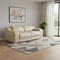 Homeroots 76in Beige and Silver Italian Leather Power Reclining Loveseat 633750 - alternate 2