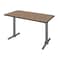Regency Cain T-Base Training Seminar Table, 42 in W, 24 in L, Noble Oak MTRCT4224NOGY - alternate 1