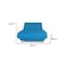 Homeroots Turquoise Full Adjustable Upholstered Polyester No Bed Frame with Mattress 483977 - alternate 3