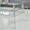 Homeroots 39" Clear Glass Coffee Table With Shelf 635700 - alternate 5