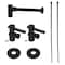 Kingston Brass Plumbing Sink Trim Kit with Bottle Trap, Matte Black CC43100DLLKB40 - alternate 1