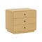 Manhattan Comfort Liora Contemporary 28" Solid Wood Nightstand in Natural (3-Drawer) NS1527-1 - alternate 3