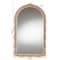 Baxton Studio Caitlin Antique Gold Finished Wood Arch Accent Wall Mirror with Carved Leaf Border 254-14109-ZORO - alternate 2
