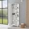 Homeroots 20" White Accent Cabinet With Nine Shelves 535009 - alternate 3