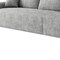 Homeroots 168" Gray Corduroy Modular Compression Foam Sofa With Toss Pillows 712978 - alternate 2