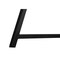 Homeroots 47" Taupe and Black Wood and Metal Sled Computer Desk 489853 - alternate 3