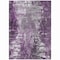 Homeroots 5' X 8' Eggplant Purple And Lavender Abstract Washable Indoor Outdoor Area Rug 582915 - alternate 4