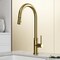 Vigo Bristol Single Handle Pull-Down Sprayer Kitchen Faucet in Matte Brushed Gold VG02033MG - alternate 2