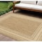 Homeroots 6' X 9' Natural Geometric Indoor Outdoor Area Rug 572875 - alternate 3