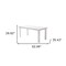 Homeroots 63" White Solid Wood Dining Table 518760 - alternate 2