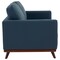 Leisuremod Chester Modern Leather Loveseat with Birch Wood Base, Navy Blue CS58NBU-L - alternate 4