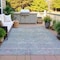 Homeroots 8' X 10' Plum And Silver Oriental Washable Indoor Outdoor Area Rug 631134 - alternate 3