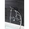 Kingston Brass Wall Mount Clawfoot Tub Faucet, Polished Chrome AE8451CG - alternate 2