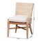 Bali & Pari Ridley Woven Seagrass Dining Chair, White Wash 265-14524-ZORO - alternate 2