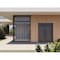 Vdomdoors Aluminum Double Doors Dekton 0118 Natural Noir Top Transom Entry Door Painted (W72xH92) Right hand DEKTON0118DEXD-NOIR-W72xH96+12-RH-O - alternate 2