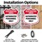 Signmission Restricted Area Shield Sign Authorized P, 6 inch X 6 inch, Plastic Sign, 2PK SHI-P-2PACK-6-456 - alternate 3