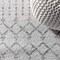 Jonathan Y Moroccan HYPE Boho Vintage Diamond Cream/Gray 5 ft. x 8 ft. Area Rug MOH101B-5 - alternate 2