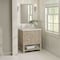 James Martin Vanities Breckenridge 30" Single Vanity, Whitewashed Oak, w/ 3 CM Siberian Silestone Top 330-V30-WWO-3SFR - alternate 4