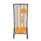 5S Supplies 5S Housekeeping Shadow Board Broom Station Version 1 - Gray Board / Orange Shadows  With Broom HSB-V1-GRAY/ORANGE-KIT - alternate 1