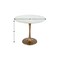 Homeroots 36" Modern White Marble and Burnished Gold Pedestal Bistro Table 394606 - alternate 4