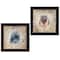 Homeroots Set Of Two Wonder Years Owls Black Framed Print Wall Art, 2PK 407069 - alternate 1