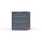 Strong Hold 3 drawer cabinet - (3x 9ft) - Blue accents - Keyed Alike S3036-PPAAS-0301FS - alternate 3