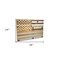 Homeroots 24" X 36" Brown and Gray Stars And Stripes Wood and Metal Hanging Dimensional Sculpture 489477 - alternate 3