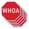 Signmission Whoa, 10 inch X 10 inch, Aluminum Metal Signs, 5PK OC-A-5Pack-10-63 - alternate 1