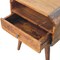 Homeroots 22" Chestnut Solid Wood Oval One Drawer Nightstand 651575 - alternate 3