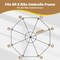 Simple Deluxe 9' Patio Umbrella Replacement Canopy Outdoor Table Market Yard Umbrella Replacement Top Cover with LGBRLACANOPY9TAN - alternate 5