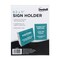Nudell Sign Holder, Stand-up Slanted, Clear Plastic, 8.5x11 in 35485Z - alternate 3