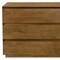 Homeroots 24" Tan Solid Wood Distressed Three Drawer Nightstand 612089 - alternate 2