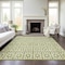 Homeroots 9' X 12' Sage And Ivory Geometric Washable Indoor Outdoor Area Rug 613751 - alternate 2