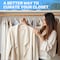 Simple Deluxe HealSmart Velvet Hangers, Space Saving Clothes Hangers, Pink, 50PK HKHANGVELVET50PNK - alternate 4