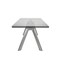 Homeroots 103" Clear and Blush Glass and Steel Self-Storing Leaf Dining Table 654236 - alternate 4
