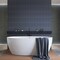 Apollo Tile Arte 1.97 in. x 7.87 in. Matte Blue Ceramic Subway Deco Wall and Floor Tile 4.1 sq. ft./case, 38PK RID88NAVDECM - alternate 2