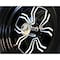 Antego Single 23x10.50-12 ATW-045 with 12x6 Black Fusion Aluminum Wheels for Golf/ATV/UTV A1270238009450423105012 - alternate 3