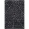 World Rug Gallery Minimal Stripe Geometric Shag Area Rug 4 ft x 6 ft Anthracite WR130ANTHRACITE4X6 - alternate 3