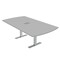 Skutchi Designs 6ft Arc Rectangle Conference Table With Power | Harmony Series | 6 Person Meeting Room Table HAR-AREC-48X72-T.BK-U779-EBLK - alternate 4
