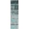 Homeroots 8' Runner Teal Ombre Washable Non Skid Indoor Outdoor Runner Rug 563683 - alternate 4
