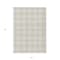 Homeroots 5' X 8' Ivory Beige And Brown Plaid Washable Indoor Outdoor Area Rug 597112 - alternate 7