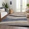 Homeroots 8' X 10' Blue Brown And Beige Abstract Washable Indoor Outdoor Area Rug 603680 - alternate 3